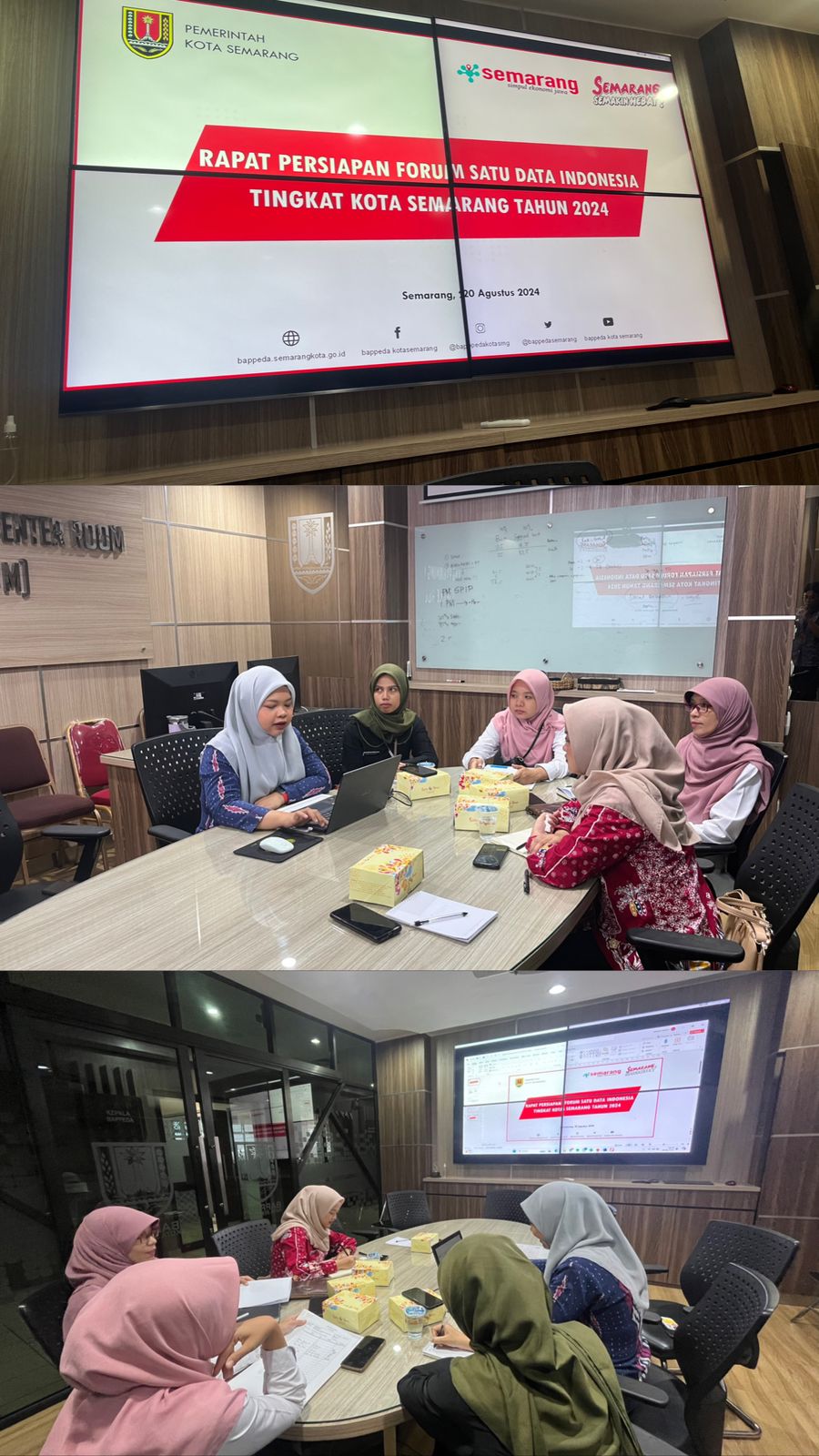 DISKOMINFO Hadiri Rapat Persiapan Forum SDI Tingkat Kota Semarang di Space Room Bappeda